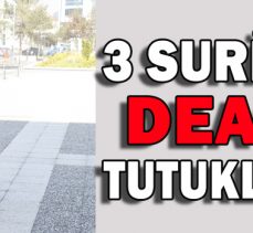 3 SURİYELİ DAEŞLİ TUTUKLANDI