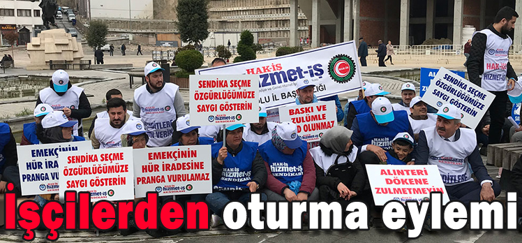 İşçilerden oturma eylemi