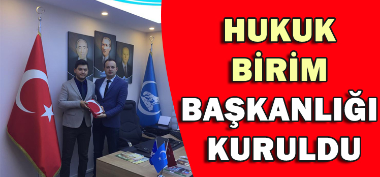 ÜLKÜ OCAKLARI’NDA HUKUK BİRİM BAŞKANLIĞI KURULDU ÜLKÜ OCAKLARI’NDA HUKUK BİRİM BAŞKANLIĞI KURULDU