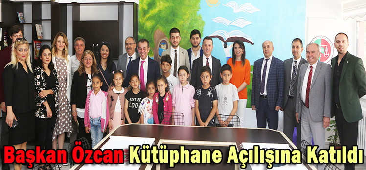 Başkan Özcan Kütüphane Açılışına Katıldı