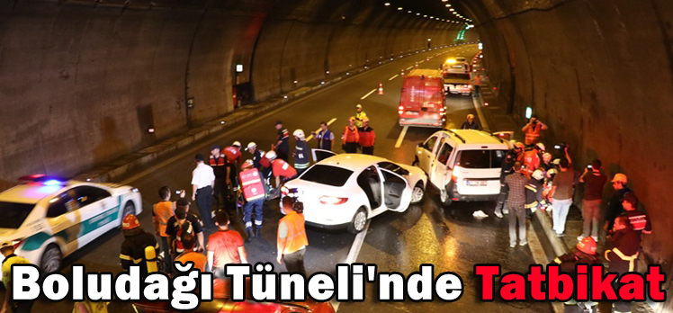 Boludağı Tüneli’nde Tatbikat