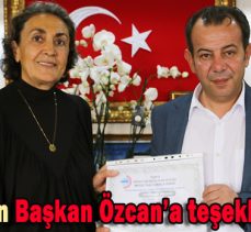 EKMUD’dan Başkan Özcan’a teşekkür belgesi