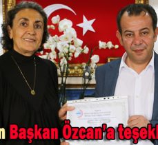 EKMUD’dan Başkan Özcan’a teşekkür belgesi