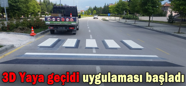 3D Yaya geçidi uygulaması başladı