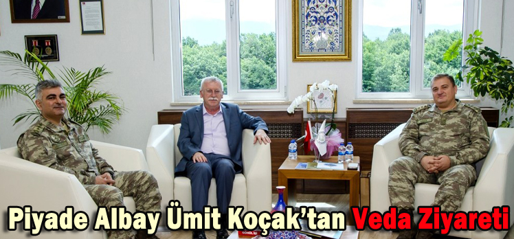 Piyade Albay Ümit Koçak’tan Veda Ziyareti