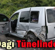 BOLU DAĞI TÜNELİNDE KAZA