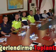 Trafik Değerlendirme Toplantısı Yapıldı