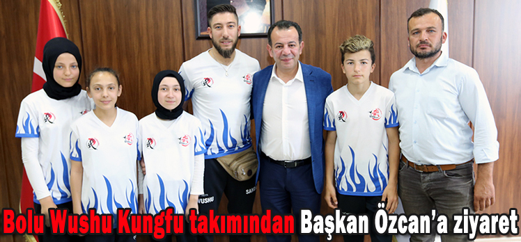 Bolu Wushu Kungfu takımından Başkan Özcan’a ziyaret