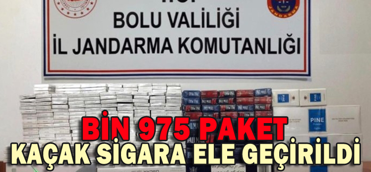 Jandarmadan kaçak sigara operasyonu