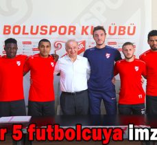 Boluspor 5 futbolcuya imza attırdı