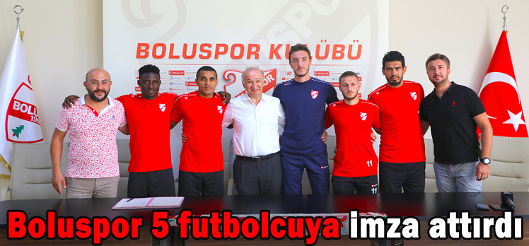 Boluspor 5 futbolcuya imza attırdı