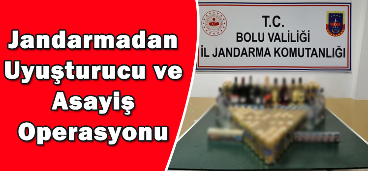 Jandarmadan Uyuşturucu ve Asayiş Operasyonu