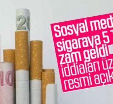 Sigaraya zam gelmedi açıklaması