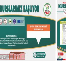 Bolu Belediyesi kursları 15 Ekim’de başlıyor