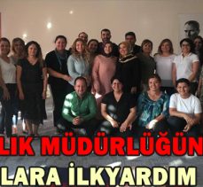 SAĞLIK MÜDÜRLÜĞÜNDEN ECZACILARA İLKYARDIM EĞİTİMİ