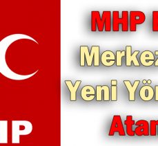 MHP Bolu Merkez İlçe Yeni Yönetimi Atandı