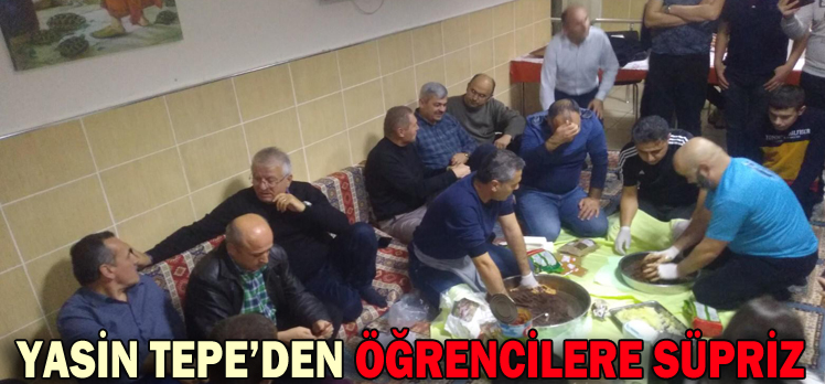 YASİN TEPE’DEN ÖĞRENCİLERE SÜPRİZ