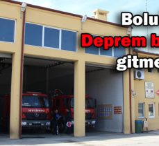 Bolu İtfaiyesi Deprem bölgesine gitmeye hazır