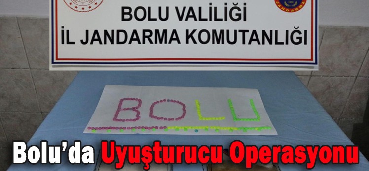 Bolu’da Uyuşturucu Operasyonu