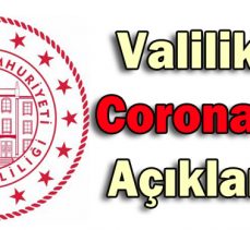 Valilik’ten Coronavirüs Açıklaması