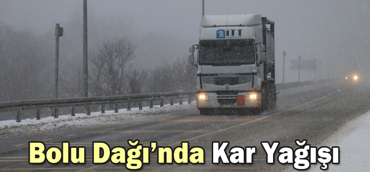 Bolu Dağı’nda Kar Yağışı