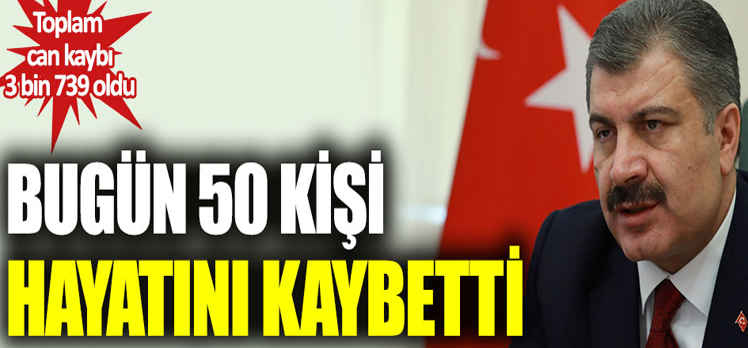 Korona virüsten 50 kişi hayatını kaybetti Korona virüsten 50 kişi hayatını kaybetti