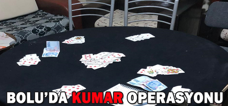 BOLU’DA KUMAR OPERASYONU BOLU’DA KUMAR OPERASYONU