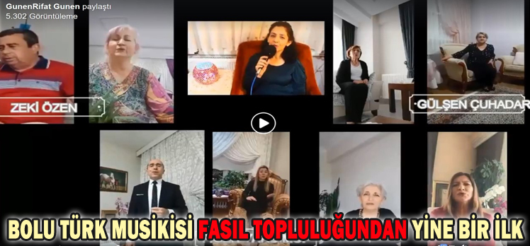 BOLU TÜRK MUSİKİSİ FASIL TOPLULUĞUNDAN YİNE BİR İLK