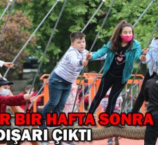 ÇOCUKLAR BİR HAFTA SONRA TEKRAR DIŞARI ÇIKTI