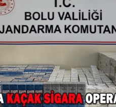 BOLU’DA KAÇAK SİGARA OPERASYONU