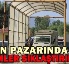 Hayvan pazarında denetimler sıklaştırıldı