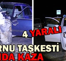 MUDURNU-TAŞKESTİ YOLUNDA KAZA: 4 YARALI