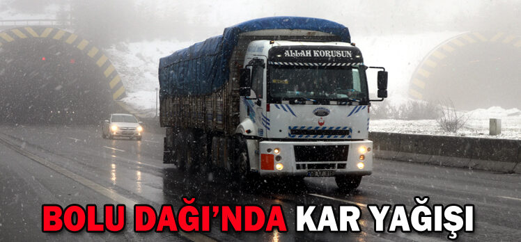 BOLU DAĞI’NDA KAR YAĞIŞI