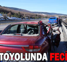 TEM OTOYOLUNDA FECİ KAZA