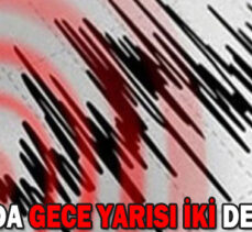 BOLU’DA GECE YARISI İKİ DEPREM