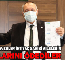 BOLU’DA HAYIRSEVERLER İHTİYAÇ SAHİBİ AİLELERİN FATURALARINI ÖDEDİLER