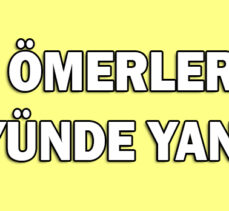 ÖMERLER KÖYÜNDE YANGIN