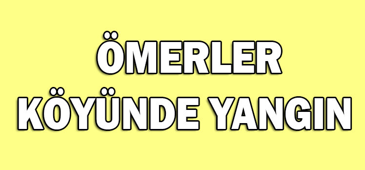 ÖMERLER KÖYÜNDE YANGIN