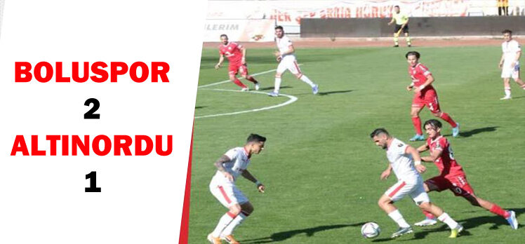 Boluspor: 2 – Altınordu: 1