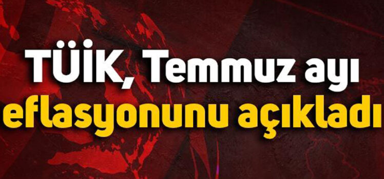 TÜİK, temmuz ayı enflasyonunu açıkladı