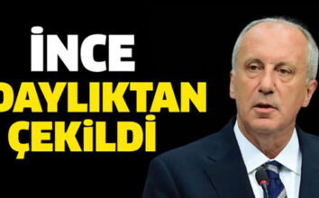 Muharrem İnce cumhurbaşkanlığı adaylığından çekildi