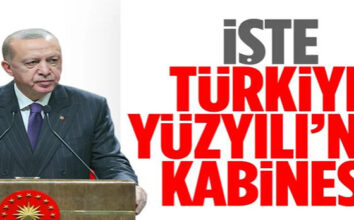 Cumhurbaşkanı Erdoğan yeni kabineyi açıkladı
