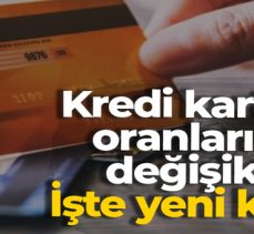 Kredi kartı nakit avans faiz oranlarında değişiklik